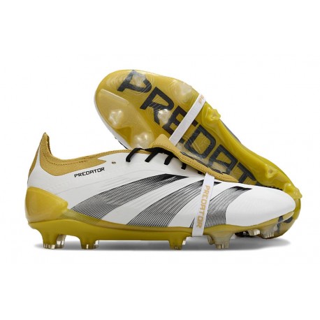 Chaussure Adidas Predator Elite FT FG Blanc Or Argent