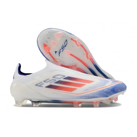 adidas F50 Elite LL FG Nouvelle Advancement - Blanc Bleu Rouge