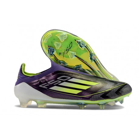 adidas F50 Elite LL FG Nouvelle Fast Reborn - Violet Blanc Lucid Lemon