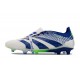 Chaussure Adidas Predator Elite FT FG Blanc Bleu 