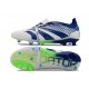 Chaussure Adidas Predator Elite FT FG Blanc Bleu 