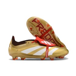 Chaussure Adidas Predator Elite FT FG Or Métallique Rouge