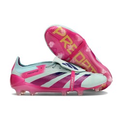 Chaussure Adidas Predator Elite FT FG Bleu Très Pâle Rose Lucide Jaune Semi Solaire