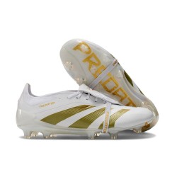 Chaussure Adidas Predator Elite FT FG Blanc Ftwr Or Métallique 