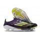 Crampons adidas F50 + Elite FG Fast Reborn - Violet Blanc Lucid Lemon