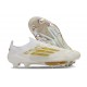 Crampons adidas F50 + Elite FG Day Spark - Blanc Doré