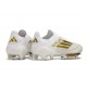 Crampons adidas F50 + Elite FG Day Spark - Blanc Doré