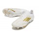Crampons adidas F50 + Elite FG Day Spark - Blanc Doré