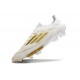 Crampons adidas F50 + Elite FG Day Spark - Blanc Doré