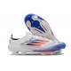 Crampons adidas F50 + Elite FG Advancement - Blanc Bleu Rouge 