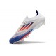 Crampons adidas F50 + Elite FG Advancement - Blanc Bleu Rouge 
