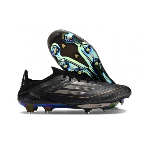 Crampons adidas F50 + Elite FG Dark Spark - Noir Argenté Doré