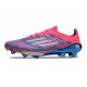 Crampons adidas F50 + Elite FG Bleu Solaire Blanc Ftwr Rose