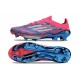 Crampons adidas F50 + Elite FG Bleu Solaire Blanc Ftwr Rose