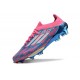 Crampons adidas F50 + Elite FG Bleu Solaire Blanc Ftwr Rose
