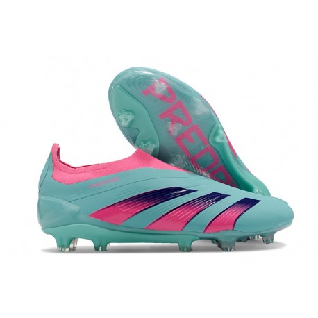 Adidas Predator Elite Laceless FG Nouvelle Bleu Rose
