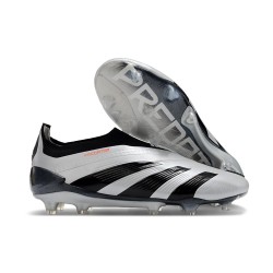 Adidas Predator Elite Laceless FG Nouvelle Argent Noir