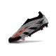 Adidas Predator Elite Laceless FG Nouvelle Noir Argent Rouge