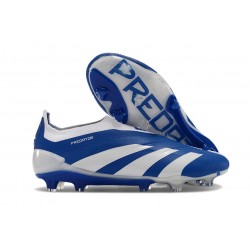 Adidas Predator Elite Laceless FG Nouvelle Bleu Blanc