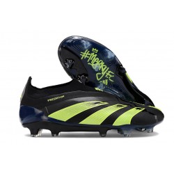Adidas Predator Elite Laceless FG Nouvelle Noir Vert
