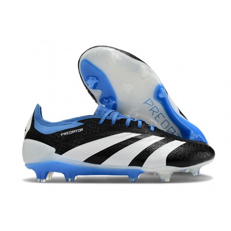 Chsussure Adidas Predator Elite FG Noir Blanc Bleu