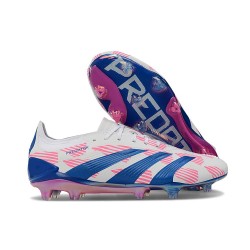 Chsussure Adidas Predator Elite FG Rose Bleu Blanc