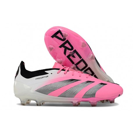 Chsussure Adidas Predator Elite FG Rose Blanc Noir