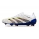 Chsussure Adidas Predator Elite FG Blanc Gris Bleu Noir