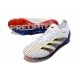 Chsussure Adidas Predator Elite FG Blanc Gris Bleu Noir