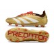 Chsussure Adidas Predator Elite FG Or Blanc Rouge