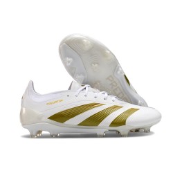 Chsussure Adidas Predator Elite FG Blanc Or