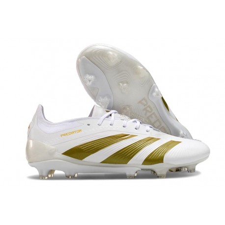 Chsussure Adidas Predator Elite FG Blanc Or