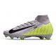 Nike Air Zoom Mercurial Superfly 10 Elite FG Gris Noir Volt