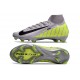 Nike Air Zoom Mercurial Superfly 10 Elite FG Gris Noir Volt