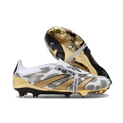 Chaussure Adidas Predator Elite FT FG Blanc Or Gris