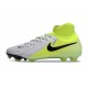 Chaussure Nike Phantom Luna II Elite FG Argent Métallique Noir Volt