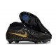 Chaussure Nike Phantom Luna II Elite FG Noir Or Monnaie Métallique