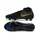 Chaussure Nike Phantom Luna II Elite FG Noir Or Monnaie Métallique