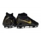 Chaussure Nike Phantom Luna II Elite FG Noir Or Monnaie Métallique