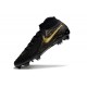 Chaussure Nike Phantom Luna II Elite FG Noir Or Monnaie Métallique
