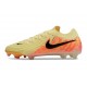 Nike Phantom Luna 2 Elite L FG Nouvelle Jaune Orange Noir