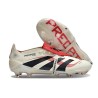 Chaussures Adidas Predator Elite FT FG Blanc Cassé Noir Rubis Pur