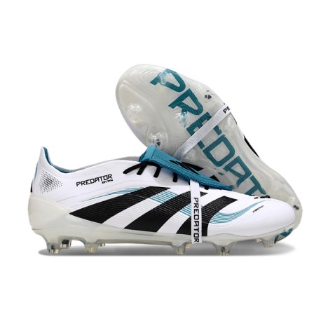 Chaussures Adidas Predator Elite FT FG Blanc Noir Bleu