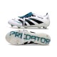 Chaussures Adidas Predator Elite FT FG Blanc Noir Bleu