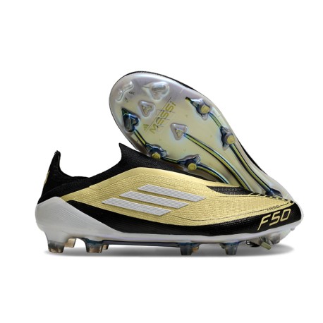 Crampon de Foot adidas F50 Elite FG Doré Noir Blanc