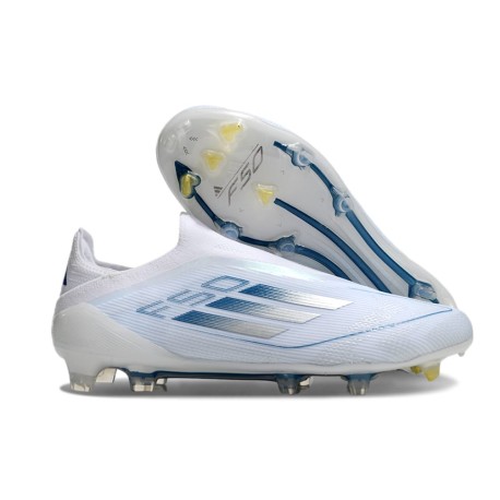 adidas F50 Elite LL FG Nouvelle Blanc Bleu