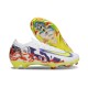 Nike Zoom Mercurial Vapor 16 Elite FG Blanc Jaune Violet Rouge