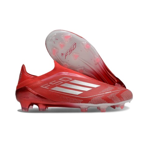 adidas F50 Elite LL FG Nouvelle Rouge Argent