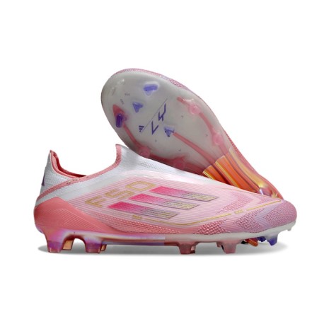 adidas F50 Elite LL FG Nouvelle Rose Blanc