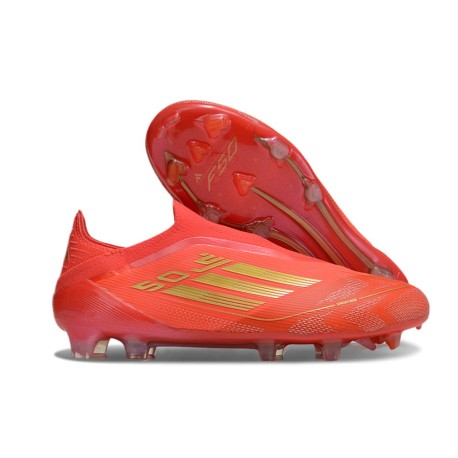 adidas F50 Elite LL FG Nouvelle Rouge Solaire Or Métallique Rouge Vif